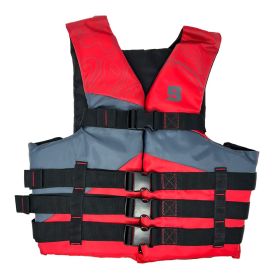 Bluestorm Type III Adult Universal Foam Life Jacket   Red