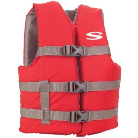 Stearns Youth Classic Vest Life Jacket   50 90lbs   Red/Grey