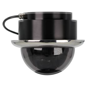 Iris Miniature Marine PTZ Dome Camera   Stainless Bezel   Hi Resolution Analogue Sensor   1000TVL   4 in 1 Video Format